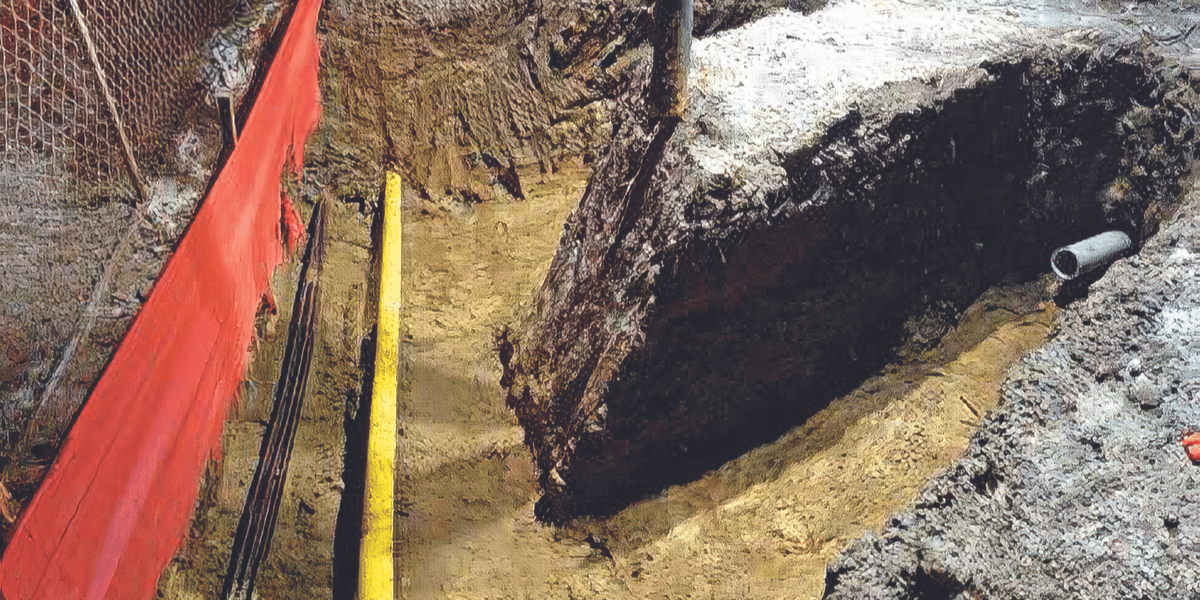 Utilities installed in a joint trench